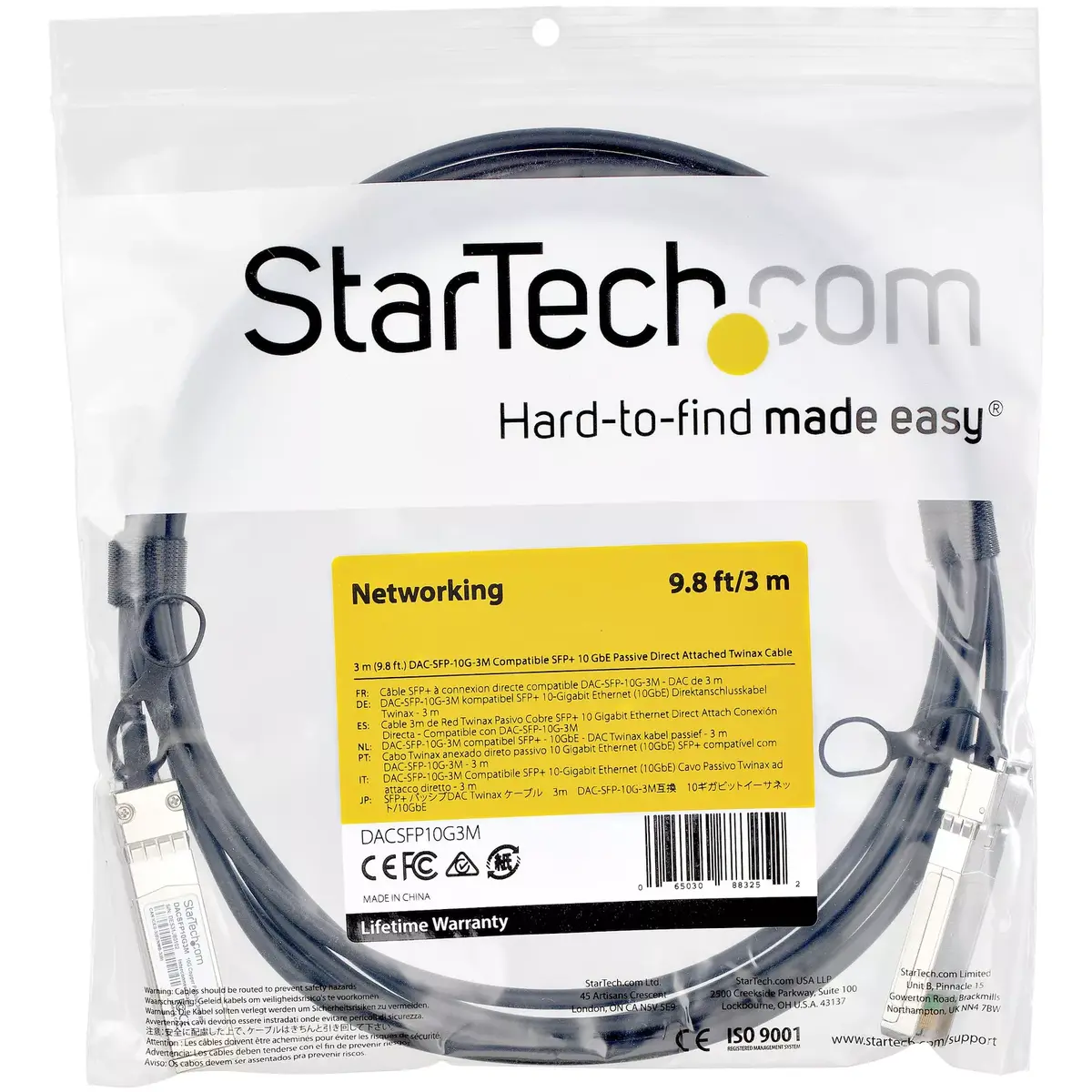 StarTech SFP+ to SFP+ Direct Attach Cable 3 m Photo 4