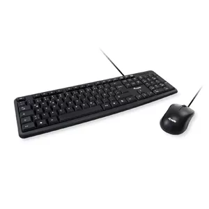 Keyboard Equip 245202 Mouse included Office USB QWERTY Portuguese Black