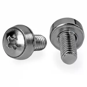 Skrūve StarTech.com CABSCRWS1224 12-24 Serveru skrūves 50 iepakojumā Niķelētas