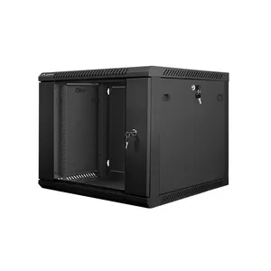 Настенный шкаф LANBERG 9U 19" WF01-6609-10B, 600×600×507 мм, 60 кг, IP20, чёрный