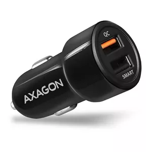 Auto lādētājs Axagon PWC-QC5 Mobilais tālrunis Viedtālrunis Planšetdators Universāls Melns