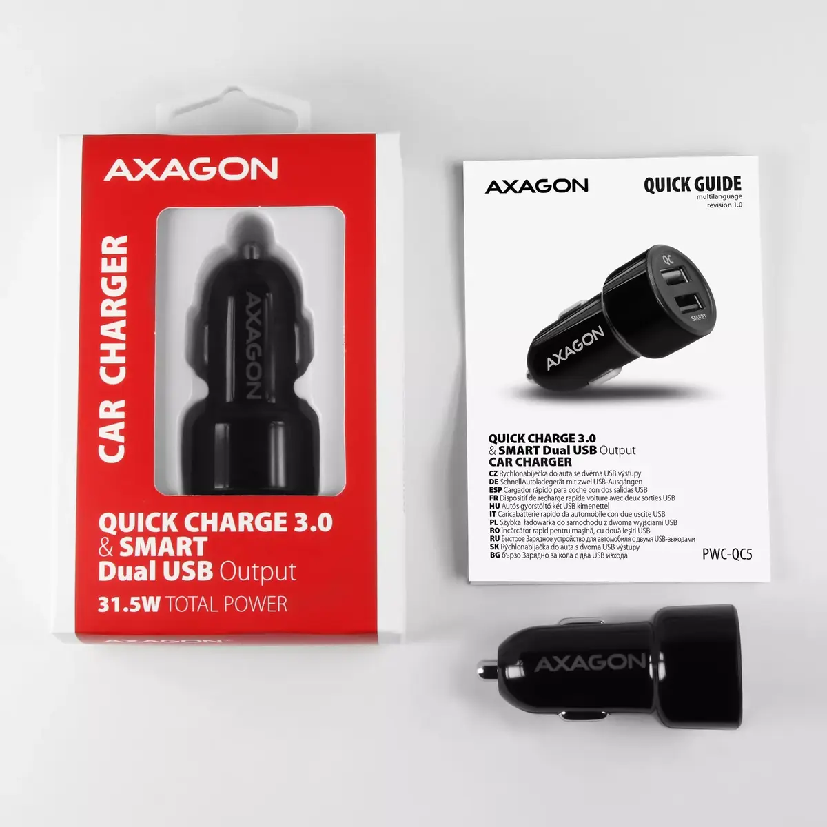 Автомобильное зарядное устройство Axagon PWC-QC5 Photo 13