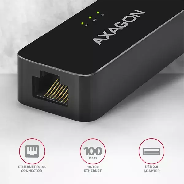 AXAGON ADE-XR USB 2.0 Type-A Fast Ethernet адаптер Photo 2