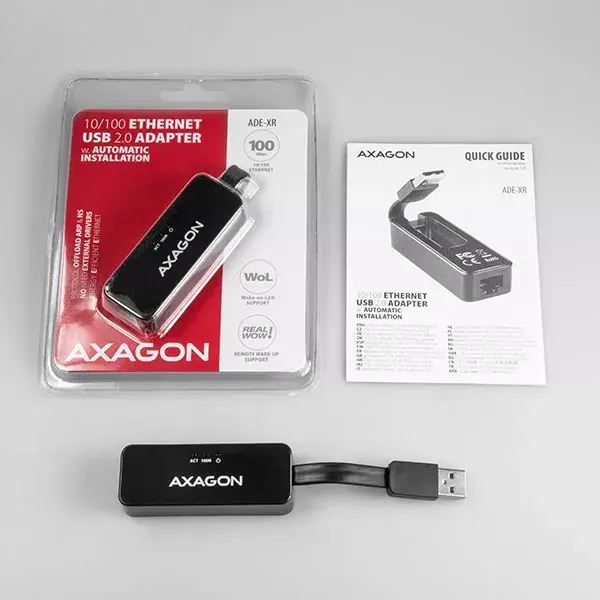 AXAGON ADE-XR USB 2.0 Type-A Fast Ethernet адаптер Photo 7