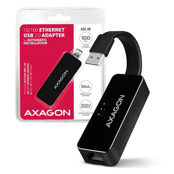 AXAGON ADE-XR USB 2.0 Type-A Fast Ethernet адаптер Photo 9