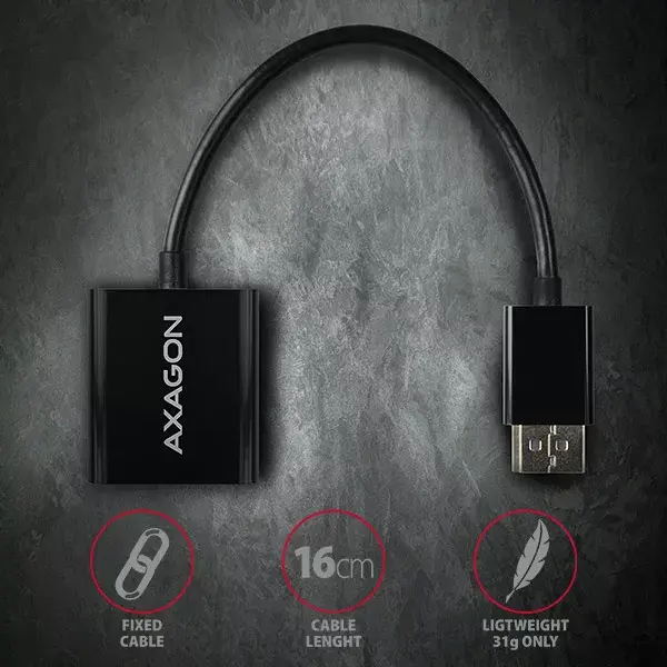 Video kabeļa adapteris Axagon RVD-VGN Photo 5