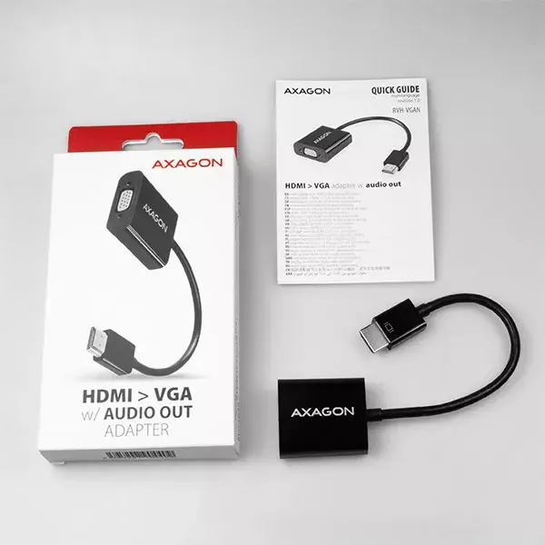 Video kabeļa adapteris Axagon RVH-VGAN Photo 8