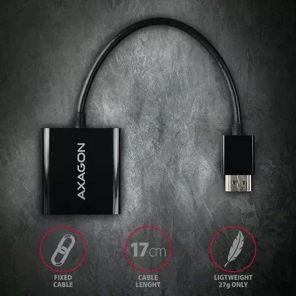 Video kabeļa adapteris Axagon RVH-VGN Photo 5