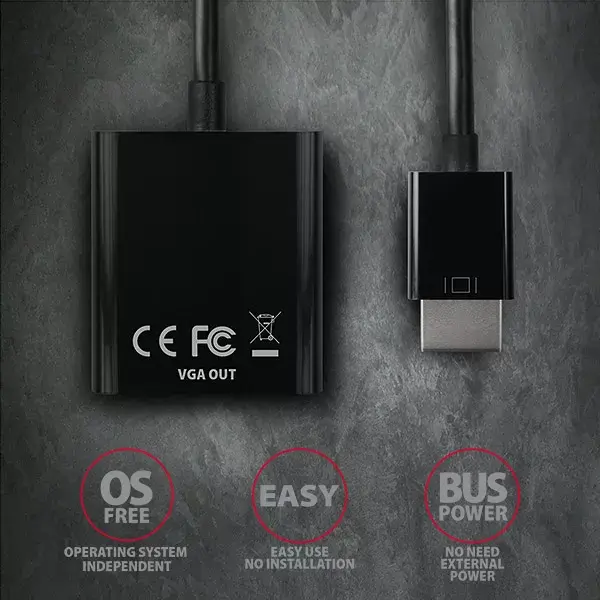 Video kabeļa adapteris Axagon RVH-VGN Photo 6