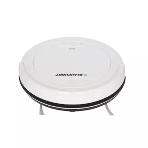 Robot vacuum BLAUPUNKT RVC201 — round, white, bagless 0.5 L dust container, 55 min runtime
