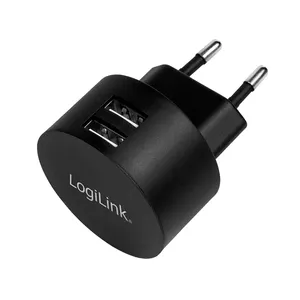 USB socket adapter LogiLink PA0218 2x USB-port for Fast Charging 10.5W