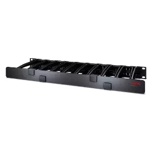 Cable management panel APC AR8612, 1U, black, 483 mm width, 45 mm height, 166 mm max depth