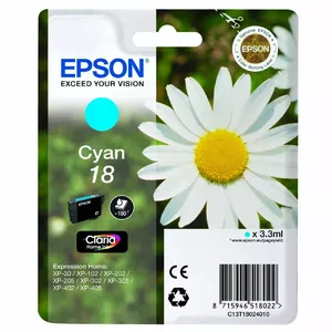 Картридж Epson 18 XP-30 Чернила Голубой