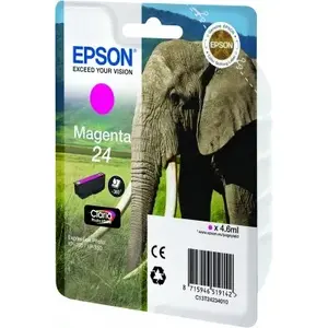 Картридж Epson Elephant Singlepack Magenta 24 (Claria Photo HD, оригинальный, пурпурный)