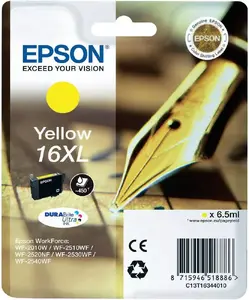Картридж Epson DURABrite Ultra 16XL Yellow — оригинальный, повышенной ёмкости (XL), 1 шт.