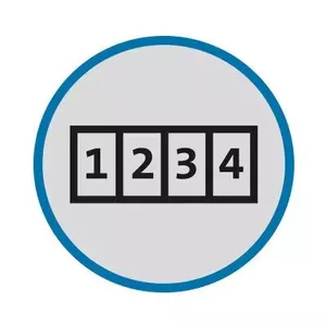 Resettable 4-wheel number code