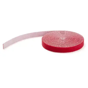 Hook & Loop kabeļu saite StarTech.com HKLP25RD