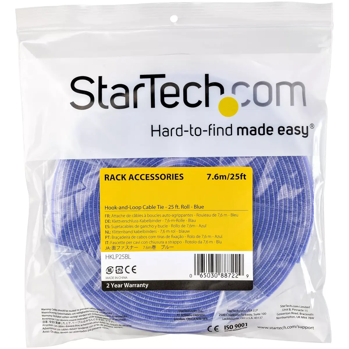 Hook & Loop kabelis StarTech.com HKLP25BL Photo 4