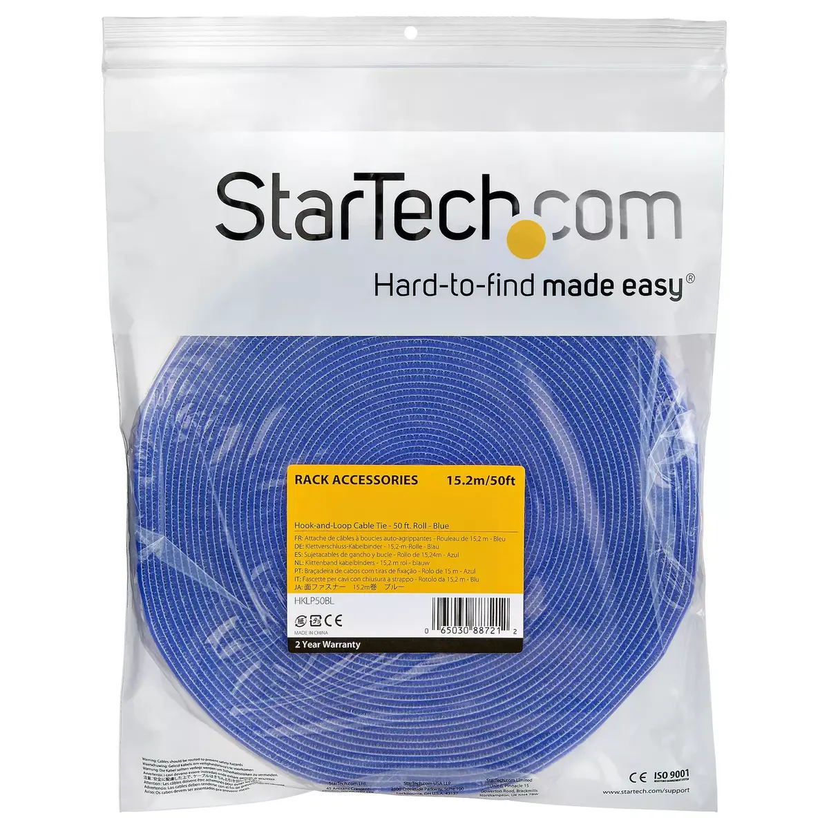 Hook & Loop Cable Tie StarTech.com HKLP50BL Photo 4