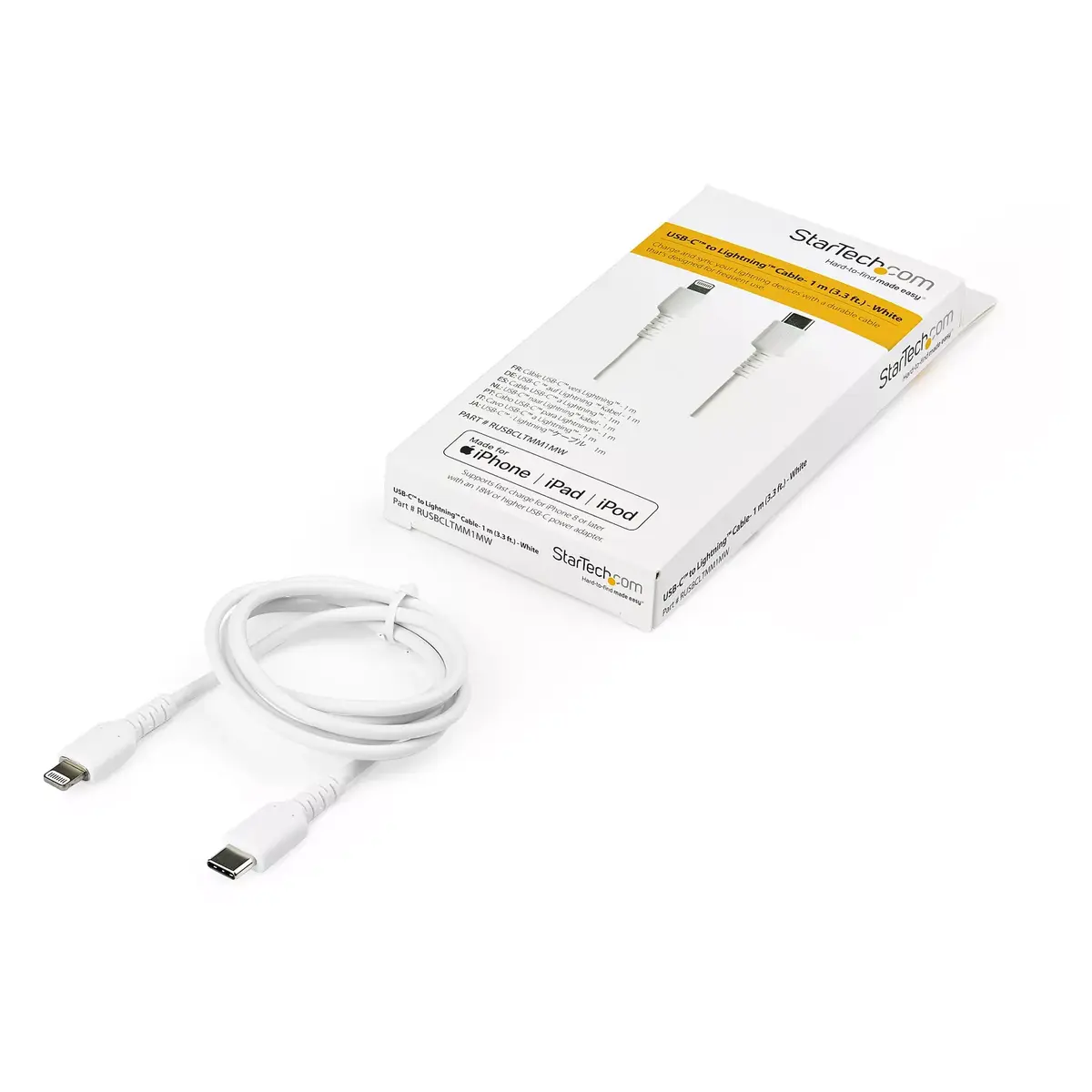 Кабель StarTech RUSBCLTMM1MW USB-C на Lightning 1 м Photo 5