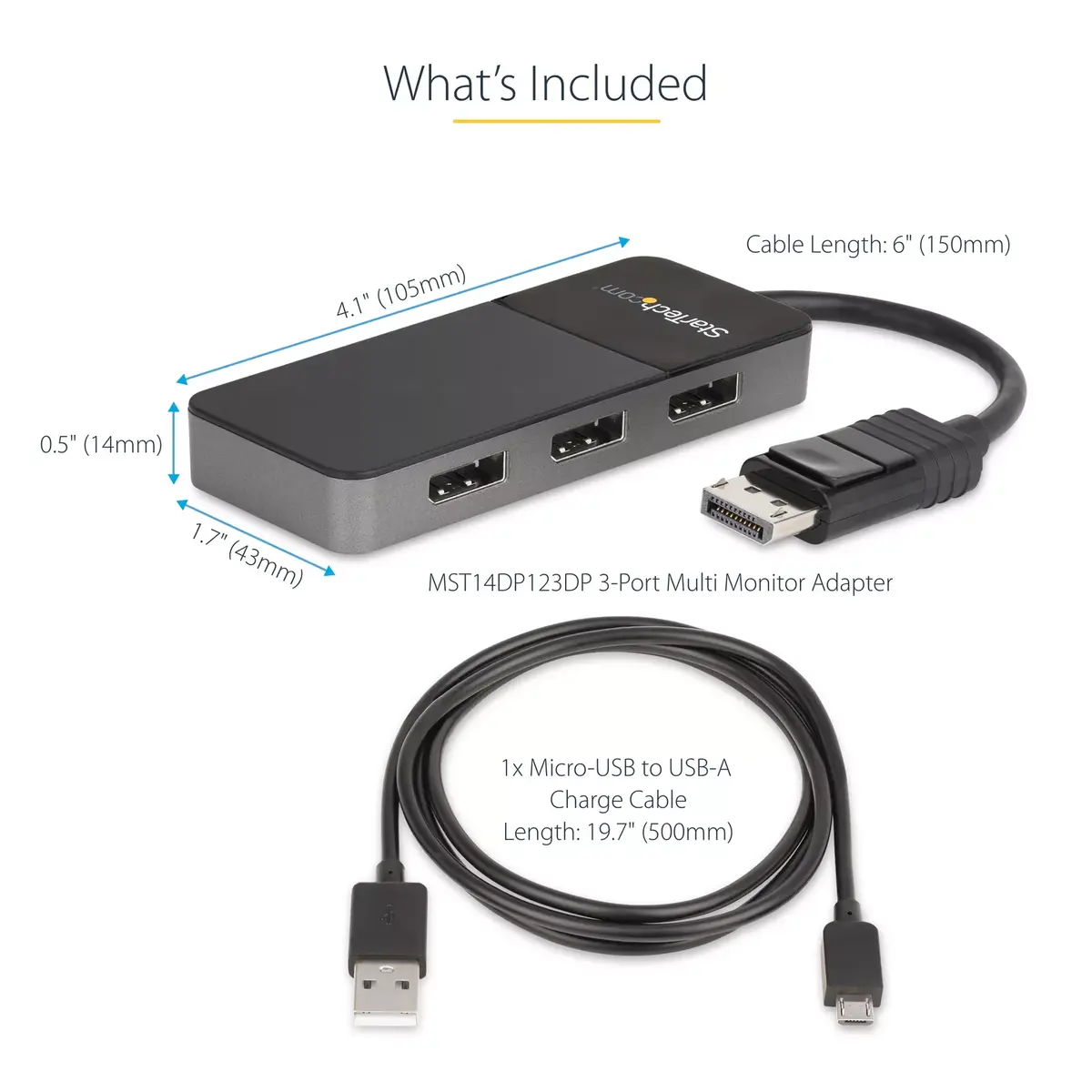 Адаптер для нескольких мониторов StarTech.com 3 Port DisplayPort 1.4 Photo 11