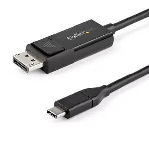 USB C to DisplayPort 1.2 Cable 1m - StarTech CDP2DP1MBD - 4K60Hz Bidirectional (DP↔USB-C), HBR2/HDR