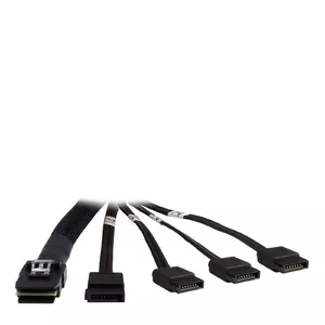 SATA cable Inter-Tech 88885237 0.65 m Black