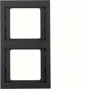 Wall plate / switch cover Berker 13237006 Anthracite, conventional design, 1-piece