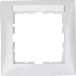 Wall plate/switch cover Berker 10118919 — screwless white, single-gang