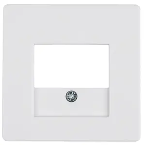 Berker 10336089 Central Plate for TAE and Speaker Socket, White