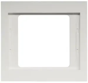 Wall plate/switch cover berker 13137009, screwless plastic, white, 1-piece