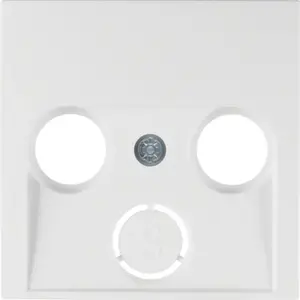 Wall plate / switch cover berker 12031909, white thermoplastic, pack of 10