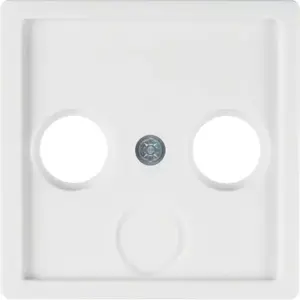 Wall plate / switch cover berker 12036089, white plastic, thermoplastic, pack of 10