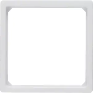 Wall plate / switch cover Berker 11096079, screwless white, 50×50 mm, pack of 10