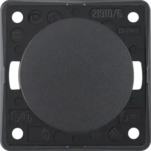 Berker 936562505 Integro Flow Universal Staircase Switch, Anthracite, 250V, IP44
