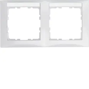 Накладка для выключателя berker 10228919, белая, дуропласт, 80.5×151.5 мм, упаковка 10 шт.