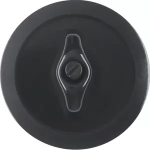 Центральная панель Berker 164701 с поворотной ручкой для выключателя, черная
