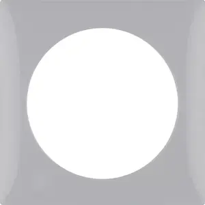 Berker Integro Single Frame for Light Switch, Grey Glossy