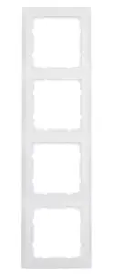 Wall plate / switch cover berker 10149909, screwless plastic, white, 1-pack