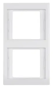 Wall plate / switch cover berker 13237009, white, plastic, screwless, single-gang