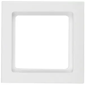 Wall plate / switch cover Hager (berker) model 10116099, white, plastic, screwless, 1-piece