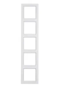 Wall plate switch cover berker 10156099 — plastic, white, screwless, 1 pcs