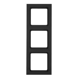Wall plate / switch cover Berker 10136096 — anthracite plastic, screwless, 1 pcs