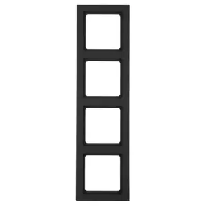 Wall plate/switch cover berker 10146096 — anthracite plastic, screwless design, 1 pc