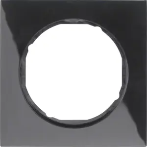 Накладная рамка / крышка выключателя berker 10112245 — безвинтовая, черная, 1 пост