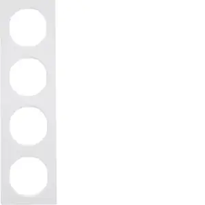 Накладка для выключателя berker 10142289, бесшовный (screwless) дизайн, белая, 1 шт.
