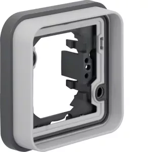 Wall plate / switch cover by berker, model 13283505, grey, conventional design, single-piece