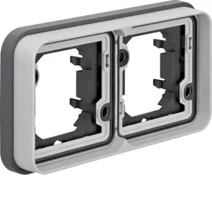 Двойная горизонтальная рамка Berker 13293505 для скрытого монтажа IP55, серая