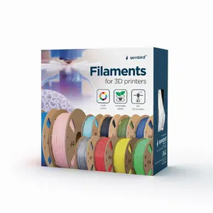 3D drukas materiāls Gembird 3DP-CLN1.75-01 Caurspīdīgs Plastmasas