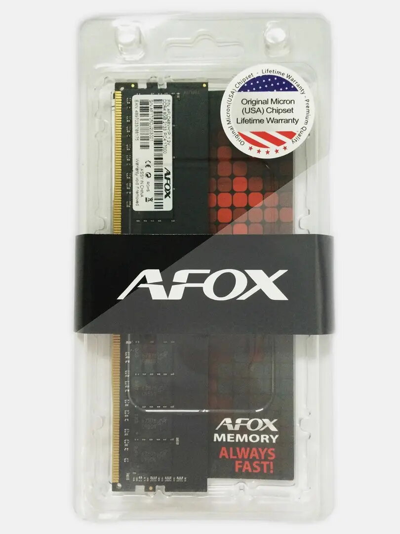 DDR4 UDIMM atmiņa AFOX 8GB 2133